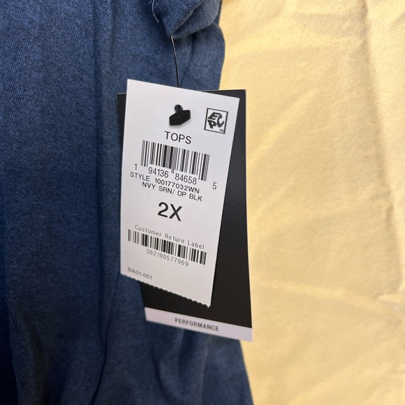 Two V-neck t-shirts women 2xlg Blue & gray Ideology - Picture 7 of 14